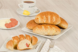 İçli Simit Sucuklu Kaşarlı
